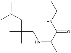 2-({2-[(dimethylamino)methyl]-2-methylpropyl}amino)-N-ethylpropanamide Struktur