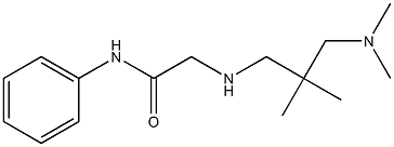 2-({2-[(dimethylamino)methyl]-2-methylpropyl}amino)-N-phenylacetamide Struktur