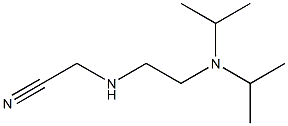 2-({2-[bis(propan-2-yl)amino]ethyl}amino)acetonitrile Struktur