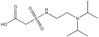 2-({2-[bis(propan-2-yl)amino]ethyl}sulfamoyl)acetic acid Struktur