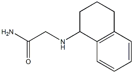 2-(1,2,3,4-tetrahydronaphthalen-1-ylamino)acetamide Struktur