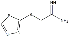 2-(1,3,4-thiadiazol-2-ylsulfanyl)ethanimidamide Struktur