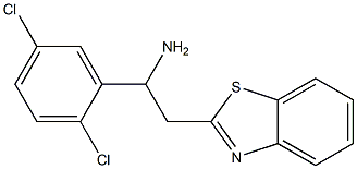 2-(1,3-benzothiazol-2-yl)-1-(2,5-dichlorophenyl)ethan-1-amine Struktur