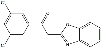 2-(1,3-benzoxazol-2-yl)-1-(3,5-dichlorophenyl)ethan-1-one Struktur