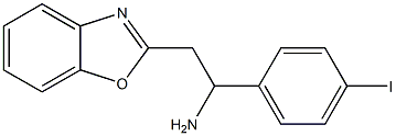 2-(1,3-benzoxazol-2-yl)-1-(4-iodophenyl)ethan-1-amine Struktur