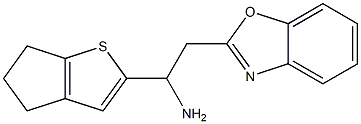 2-(1,3-benzoxazol-2-yl)-1-{4H,5H,6H-cyclopenta[b]thiophen-2-yl}ethan-1-amine Struktur