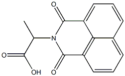 2-(1,3-dioxo-1H-benzo[de]isoquinolin-2(3H)-yl)propanoic acid Struktur