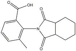 2-(1,3-dioxooctahydro-2H-isoindol-2-yl)-3-methylbenzoic acid Struktur