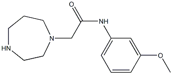 2-(1,4-diazepan-1-yl)-N-(3-methoxyphenyl)acetamide Struktur