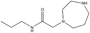 2-(1,4-diazepan-1-yl)-N-propylacetamide Struktur