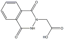 2-(1,4-dioxo-1,2,3,4-tetrahydrophthalazin-2-yl)acetic acid Struktur