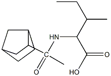 2-(1-{bicyclo[2.2.1]heptan-2-yl}acetamido)-3-methylpentanoic acid Struktur