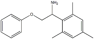 2-(1-amino-2-phenoxyethyl)-1,3,5-trimethylbenzene Struktur