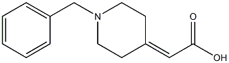 2-(1-benzylpiperidin-4-ylidene)acetic acid Struktur