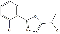 2-(1-chloroethyl)-5-(2-chlorophenyl)-1,3,4-oxadiazole Struktur