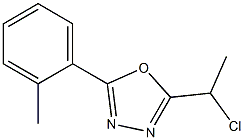 2-(1-chloroethyl)-5-(2-methylphenyl)-1,3,4-oxadiazole Struktur