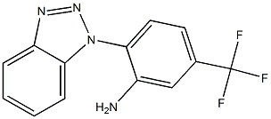 2-(1H-1,2,3-benzotriazol-1-yl)-5-(trifluoromethyl)aniline Struktur