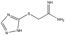 2-(1H-1,2,4-triazol-5-ylsulfanyl)ethanimidamide Struktur