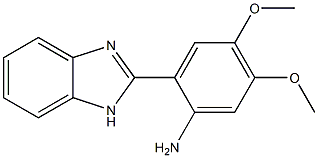 2-(1H-1,3-benzodiazol-2-yl)-4,5-dimethoxyaniline Struktur