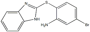 2-(1H-1,3-benzodiazol-2-ylsulfanyl)-5-bromoaniline Struktur