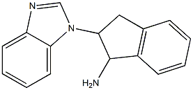 2-(1H-benzimidazol-1-yl)-2,3-dihydro-1H-inden-1-ylamine Struktur