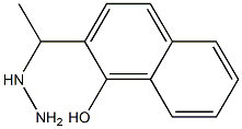 2-(1-hydrazinylethyl)naphthalen-1-ol Struktur