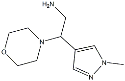 2-(1-methyl-1H-pyrazol-4-yl)-2-(morpholin-4-yl)ethan-1-amine Struktur