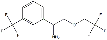 2-(2,2,2-trifluoroethoxy)-1-[3-(trifluoromethyl)phenyl]ethanamine Struktur