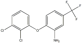 2-(2,3-dichlorophenoxy)-5-(trifluoromethyl)aniline Struktur