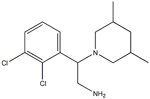 2-(2,3-dichlorophenyl)-2-(3,5-dimethylpiperidin-1-yl)ethan-1-amine Struktur