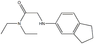 2-(2,3-dihydro-1H-inden-5-ylamino)-N,N-diethylacetamide Struktur