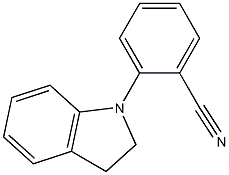 2-(2,3-dihydro-1H-indol-1-yl)benzonitrile Struktur