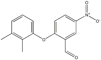 2-(2,3-dimethylphenoxy)-5-nitrobenzaldehyde Struktur