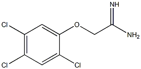 2-(2,4,5-trichlorophenoxy)ethanimidamide Struktur