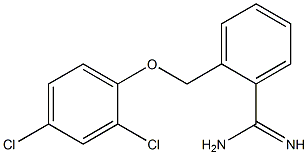 2-(2,4-dichlorophenoxymethyl)benzene-1-carboximidamide Struktur