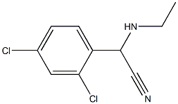 2-(2,4-dichlorophenyl)-2-(ethylamino)acetonitrile Struktur