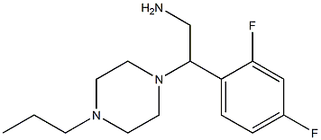 2-(2,4-difluorophenyl)-2-(4-propylpiperazin-1-yl)ethanamine Struktur