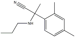 2-(2,4-dimethylphenyl)-2-(propylamino)propanenitrile Struktur