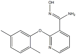 2-(2,5-dimethylphenoxy)-N'-hydroxypyridine-3-carboximidamide Struktur