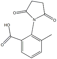 2-(2,5-dioxopyrrolidin-1-yl)-3-methylbenzoic acid Struktur