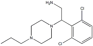 2-(2,6-dichlorophenyl)-2-(4-propylpiperazin-1-yl)ethan-1-amine Struktur