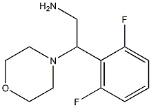 2-(2,6-difluorophenyl)-2-morpholin-4-ylethanamine Struktur