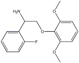 2-(2,6-dimethoxyphenoxy)-1-(2-fluorophenyl)ethanamine Struktur