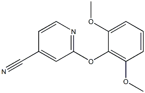 2-(2,6-dimethoxyphenoxy)isonicotinonitrile Struktur