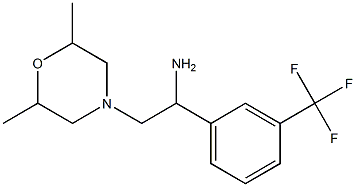 2-(2,6-dimethylmorpholin-4-yl)-1-[3-(trifluoromethyl)phenyl]ethan-1-amine Struktur