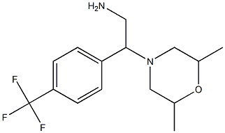 2-(2,6-dimethylmorpholin-4-yl)-2-[4-(trifluoromethyl)phenyl]ethan-1-amine Struktur