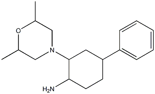 2-(2,6-dimethylmorpholin-4-yl)-4-phenylcyclohexanamine Struktur