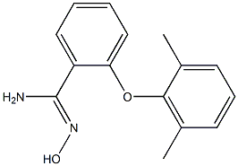 2-(2,6-dimethylphenoxy)-N'-hydroxybenzene-1-carboximidamide Struktur