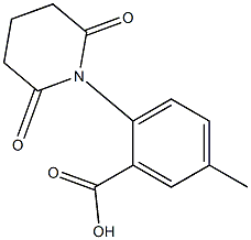 2-(2,6-dioxopiperidin-1-yl)-5-methylbenzoic acid Struktur