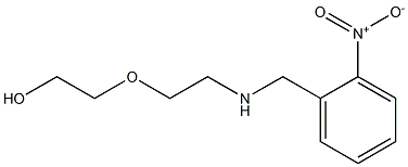 2-(2-{[(2-nitrophenyl)methyl]amino}ethoxy)ethan-1-ol Struktur